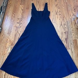 Boden Navy Jersey A-line Midi tank Dress with pockets